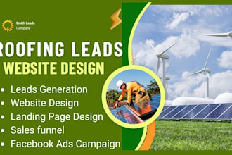 roofing leads solar hvac construction handyman leads roofing landing page