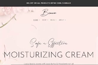 design, redesign beauty, spa, makeup, salon, skincare, hair extensions website