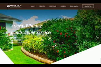 build lawn care and landscaping website with SEO up to your standard