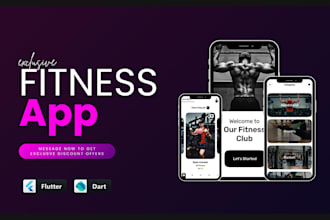 be your healthcare, fitness, course mobile app developer using flutter