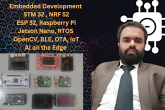 develop stm32, nrf52, esp32, ras pi and jetson nano apps