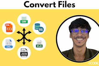 convert csv, json, xml, sql ,databases from one to another