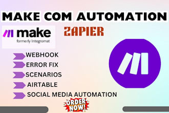 set up make com automation zapier make com automation integromat