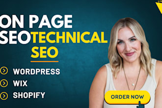 do complete SEO content optimization, onpage, and technical development