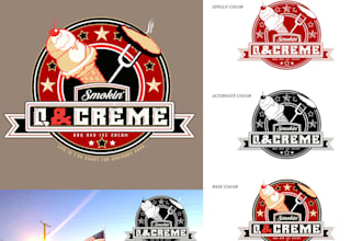 design custom BBQ and hot chili restaurant logo
