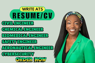 write marine, hardware, project manager, IT, devops, civil engineering resume cv
