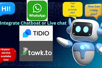integrate live chat or chatbot for your wordpress websites with tidio