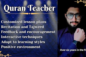teach quran recitation, tajweed and ethics to kids and adult