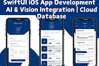build swiftui ios app with xcode, api, cloud database openai vision integration