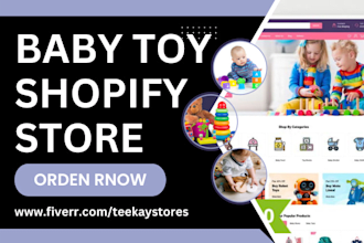 design baby toy shopify store kids toy kids clothing dropshipping shopify store