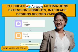 create airtable automations extensions insights, interface designs record zapier