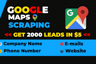 scrape google map data for lead generation, b2b data extraction
