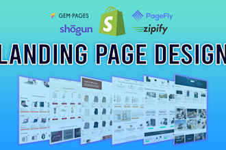 create shopify product landing page with shopify page builder pagefly or shogun