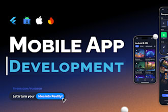 develop custom android and ios mobile applications with flutter