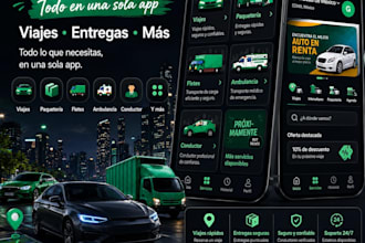 provide uber taxi and parcel delivery clone
