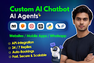 build ai chatbot, ai agents using API, open ai, ai automations, ai integrations