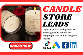 generate quality leads for your private label candle, candle leads via facebook