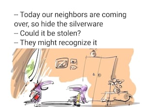 do humorous cartoons and book illustrations