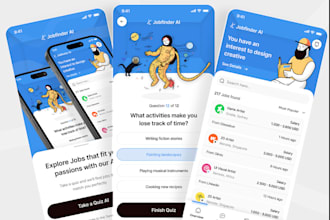 develop ai job matching app, job portal app, job finder app, HR management app