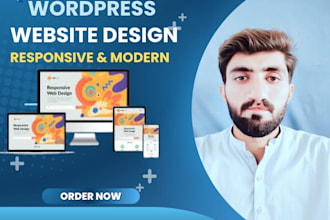 do modern clean and responsive wordpress website design professionally