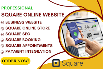 square website design square online store setup custom square website