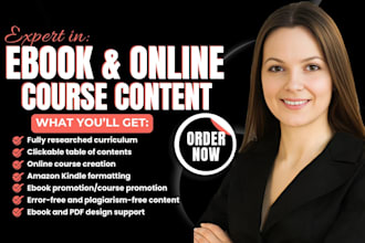 ebook,course content,ebook online course, ebook ghostwriter,ebook course creator