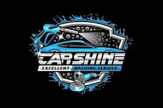 design automotive auto detailing car washing car painting classic car logo