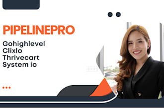 set up pipelinepro, gohighlevel, thrivecart, system io, kartra,clixlo builderall