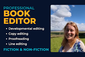 be your professional book editor, novel editor and proofreader
