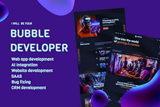 build ai bubble io website bubble io mvp as bubble expert and bubble developer