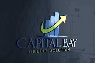 do credit repair property and financial business logo design