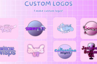create a custom vtuber, pngtuber, streamer, or idol logo