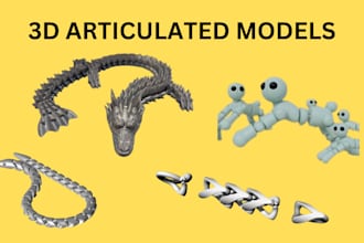 sculpt 3d bjd 3d doll toy design 3d articulated model for 3d printing 3d fidget