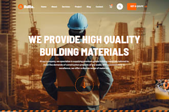 design construction website, handyman website, construction website on wordpress