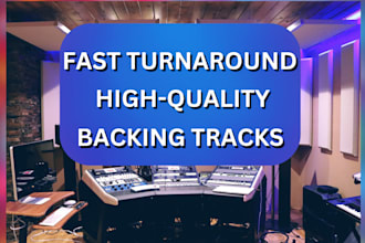 produce high quality karaoke backing tracks for any song