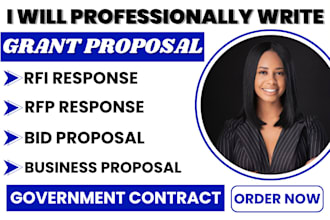 write government contract proposal bid proposal rfp rfi response