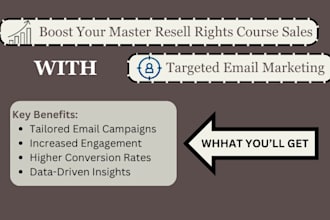 drive sales for your master resell rights courses using email marketing