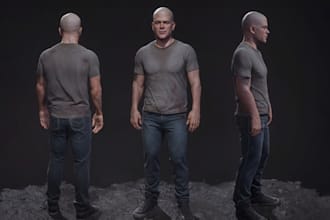 sculpt 3d hyper realistic human character modeling 3d metahuman avatar animation