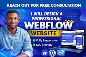 design and develop webflow website webflow website redesign webflow landing page