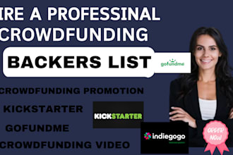 create a list of active crowdfunding backers for your kickstarter or gofundme