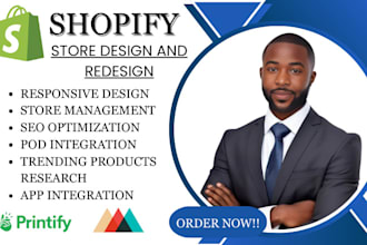 build shopify etsy print on demand ecommerce website dropshipping store design