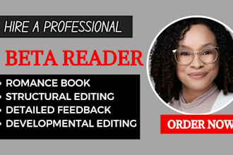 do beta reading alpha read developmental and structural edit romance book