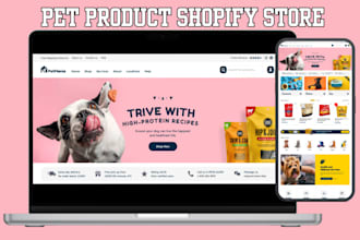 build pet website pet shopify store pet care store pet product shopify website