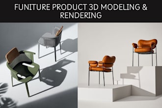 do 3d modeling and realistic rendering of furniture, 3d renderings your product