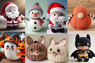 write detailed picture crochet pattern amigurumi crochet toys video crochet etsy