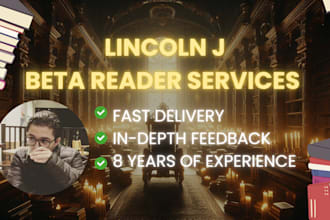 beta read your sci fi book and give you excellent feedback