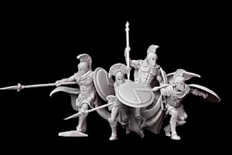 sculpt high quality 3d  model, 3d character with zbrush for 3d printing