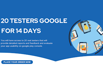 provide closed testing 20 testers google console user testing for 14 days