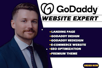 godaddy website design godaddy website redesign, develop godaddy website design