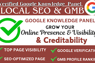 create verified google panel knowledgepanel for business and personal or brand